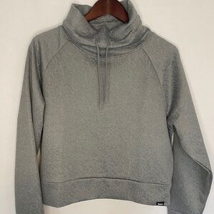 Juicy Couture Sport Cowl Neck Sweater Sweatshirt Heather Gray size Medium EUC